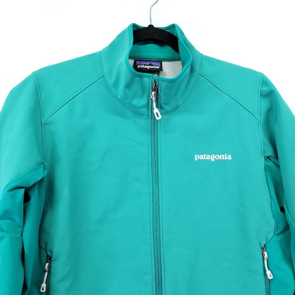 Patagonia Polartec Softshell Hoody Jacket Windbloc Grid Fleece Lined Medium - Picture 10 of 14